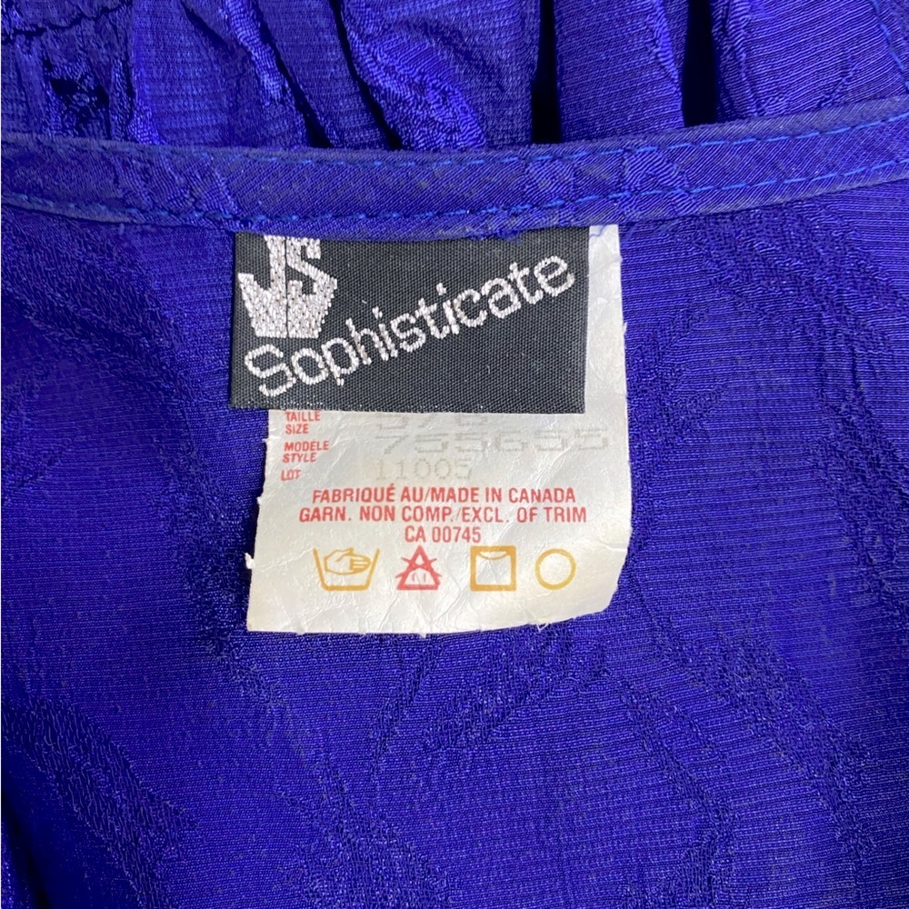 Vintage Sophisticate Purple Cocktail Dress Prom dress Mini Dress 5/6 - Picture 3 of 16